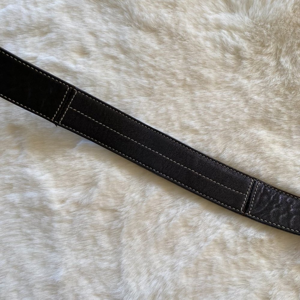 Coach black leather large crossbody purse - Picture 5 of 15